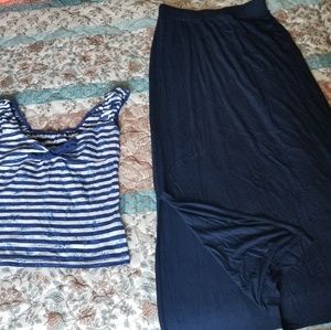 Top&maxi skirt